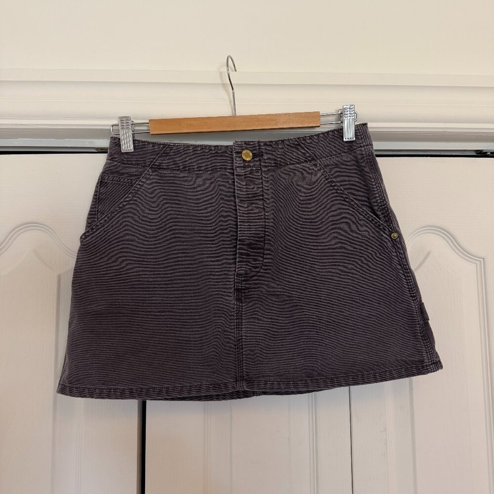 TNA  High-Waisted Mini Skirt – Plum